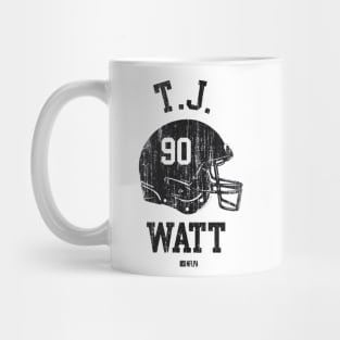 T.J. Watt Pittsburgh Helmet Font Mug